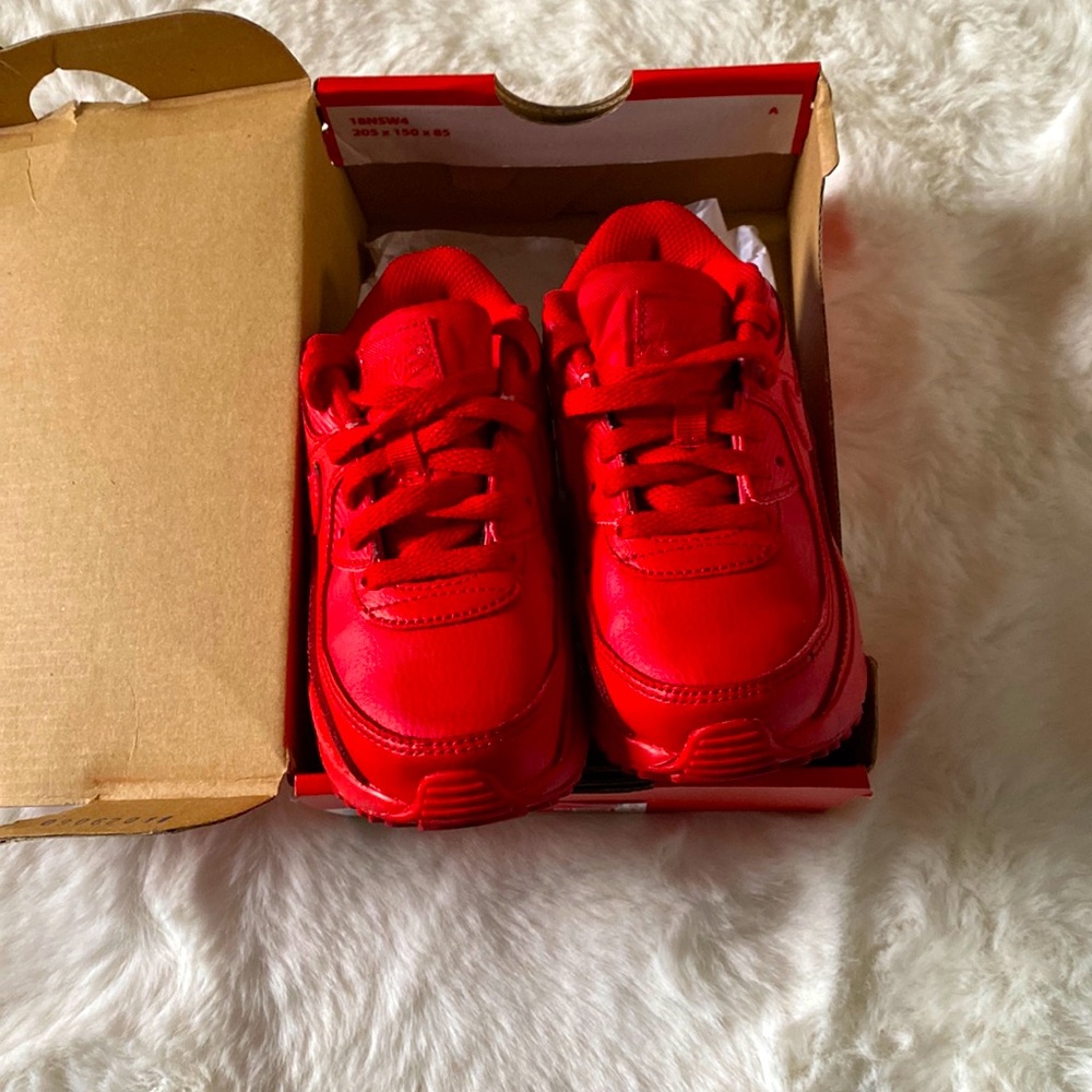 Red Nike Air Max 90 Unisex Size 9c